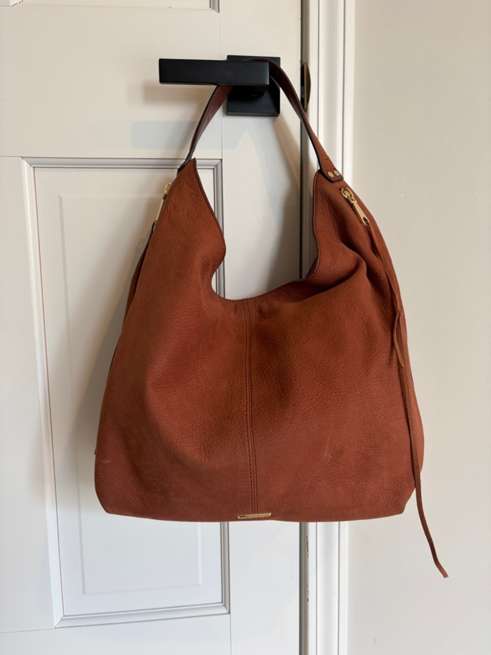Rebecca Minkoff Burnt orange  Leather Hobo Bag - Women's Shoulder Tote